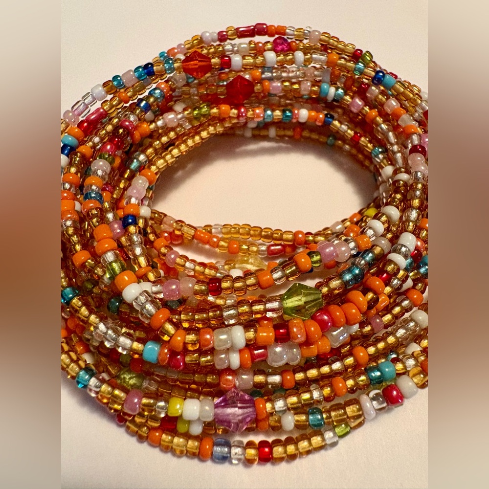 “CANDY”  📿📿 TAKE YOU TO THE CANDY SHOP COLORFUL WAISTBEADS 1st Stage 50 inches